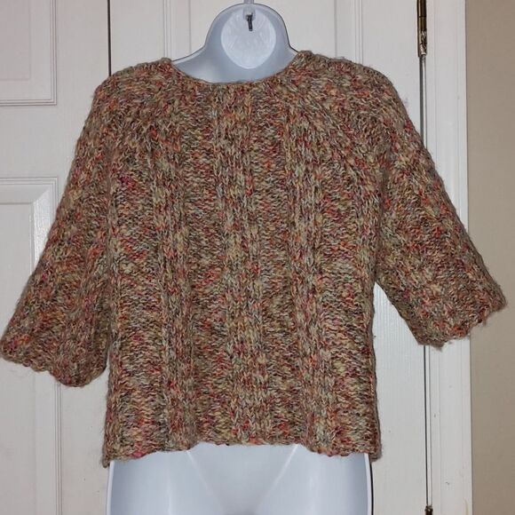 Leo & Nicole multicolor wool blend cardigan shrug  Sz L - Picture 4 of 5